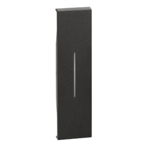 LivingNow 1-modulige Tastenabdeckung ohne Symbol in der Farbausführung Black Bticino KG01