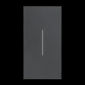 LivingNow 2-modulige Tastenabdeckung ohne Symbol in der Farbausführung Black Bticino KG01M2