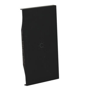 LivingNow 2-mod. Tastenabdeckung für MyHome mit Symbol "Tag"; Farbe Black Bticino KG01MH2A