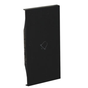 LivingNow 2-modulige Tastenabdeckung My Home mit Symbol "Glocke"; Farbe Black Bticino KG01MH2D