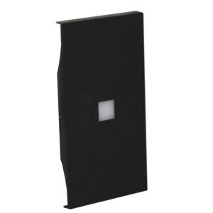 LivingNow 2-mod. Tastenabd. MyHome mit großem Beleuchtungsfenster; Farbe Black Bticino KG01MH2X