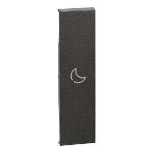 LivingNow 1-mod. Tastenabdeckung für MyHome mit Symbol "Nacht"; Farbe Black Bticino KG01MHBED