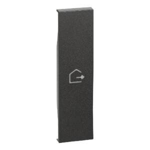 LivingNow 1-mod. Tastenabd. My Home mit Symbol "Haus verlassen"; Farbe Black Bticino KG01MHGEN