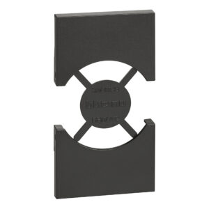 LivingNow 2-modulige Abd. für Steckdose Schuko/Italienische Norm; Farbe Black Bticino KG03