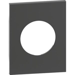 LivingNow 3-modulige Abdeckung für Schutzkontakt-Steckdose in der Farbe Black Bticino KG04M3