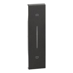 LivingNow 1-modulige Tastenabdeckung mit Symbol Auf-Ab in der Farbe Black Bticino KG05