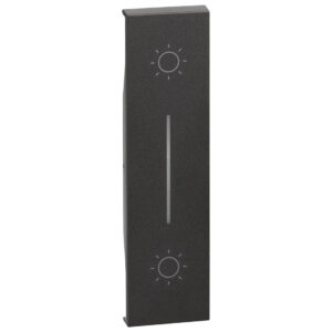 LivingNow 1-modulige Tastenabdeckung für Doppeltaster in der Farbe Black Bticino KG05L