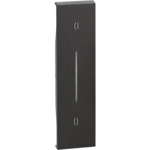 LivingNow 1-mod. Tastenabdeckung Auf-Ab für vert. Installation; Farbe Black Bticino KG05V