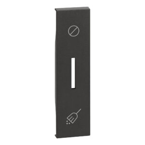 LivingNow 1-mod. Tastenabd. Schalter "Nicht stören/Zimmer reinigen"; Farbe Black Bticino KG06H