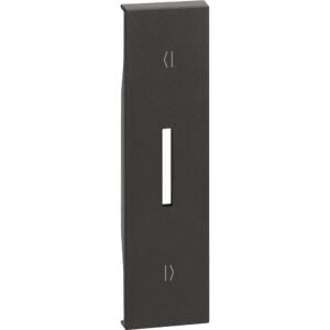LivingNow 1-mod. Tastenabdeckung Rollladen für vert. Installation; Farbe Black Bticino KG06V