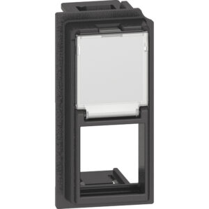 LivingNow 1-moduliger Keystone-Adapter für RJ-Einsätze in der Farbe Black Bticino KG07K