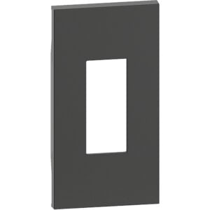 LivingNow 2-modulige Abdeckung für RJ11- und RJ45-Einsätze in der Farbe Black Bticino KG07M2