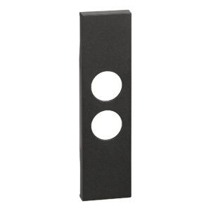 LivingNow 1-modulige Abdeckung für Einsätze TV-SAT und Lichtsignal; Farbe Black Bticino KG09