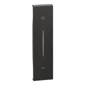 LivingNow 1-modulige Tastenabdeckung My Home mit Symbol "+/-"; Farbe Black Bticino KG19MH