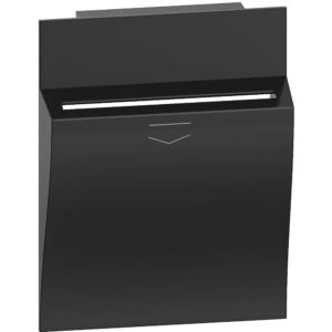 LivingNow 2-modulige Abdeckung für Hotel-Card-Schalter in der Farbe Black Bticino KG22M2
