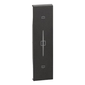 LivingNow 1-modulige Taste für Rollladenschalter with Netatmo in der Farbe Black Bticino KG32