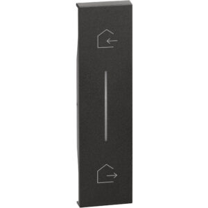 LivingNow 1-modulige Taste für Master-Switch "Kommen/Gehen" in der Farbe Black Bticino KG40