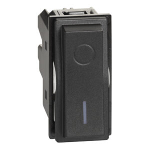 LivingNow 1-moduliger Ausschalter 2-polig 16A in der Farbausführung Black Bticino KG4002