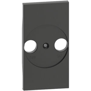 LivingNow 2-modulige Abdeckung für TV-SAT-Dose in der Farbausführung Black Bticino KG4212