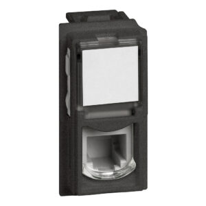 LivingNow 1-modulige Telefondose RJ11 in der Farbausführung Black Bticino KG4258RJ11