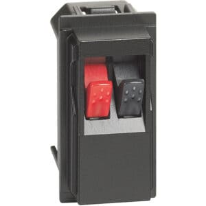 LivingNow 1-modulige Lautsprecherklemme in der Farbausführung Black Bticino KG4294