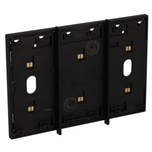 LivingNow 3-moduliger Rahmen mit integrierter Busleitung in der Farbe Black Bticino KG8103