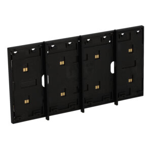 LivingNow 4-mod. Rahmen mit integr. Busleitung für 3-mod. Dose; Farbe: Black Bticino KG8103P1