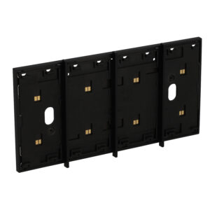LivingNow 4-moduliger Rahmen mit integrierter Busleitung in der Farbe Black Bticino KG8104
