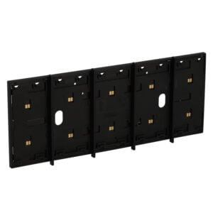 LivingNow 5-mod. Rahmen mit integr. Busleitung für 4-mod. Dose; Farbe: Black Bticino KG8104P1