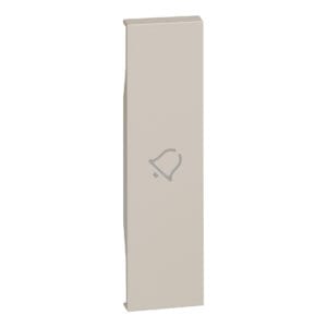 LivingNow 1-modulige Tastenabdeckung mit Symbol "Glocke" in der Farbe Sand Bticino KM01D