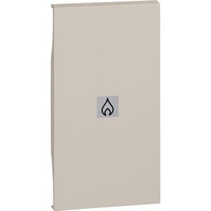 LivingNow 2-modulige Tastenabdeckung mit Symbol "Heizung" in der Farbe Sand Bticino KM01M2PN