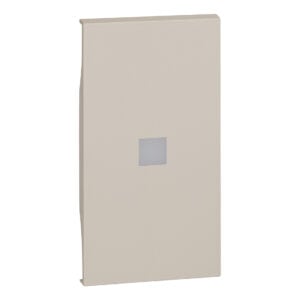 LivingNow 2-mod. Tastenabdeckung mit großem Beleuchtungsfenster; Farbe Sand Bticino KM01M2X