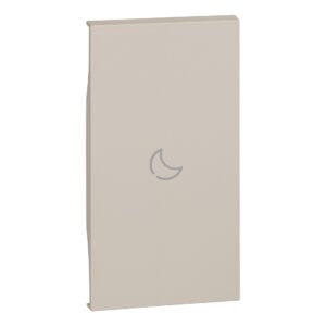 LivingNow 2-mod. Tastenabdeckung für MyHome mit Symbol "Nacht"; Farbe Sand Bticino KM01MH2BED