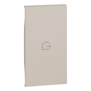 LivingNow 2-mod. Tastenabd. My Home mit Symbol "Haus verlassen"; Farbe Sand Bticino KM01MH2GEN