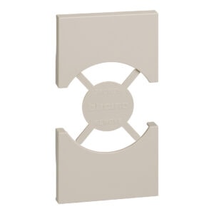 LivingNow 2-modulige Abd. für Steckdose Schuko/Italienische Norm; Farbe Sand Bticino KM03
