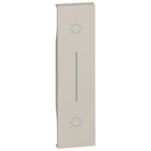 LivingNow 1-modulige Tastenabdeckung für Doppeltaster in der Farbe Sand Bticino KM05L