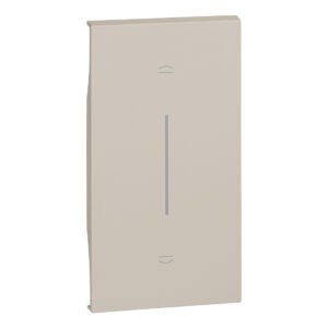 LivingNow 2-mod. Tastenabdeckung für MyHome mit Symbol Auf-Ab in der Farbe Sand Bticino KM05MH2