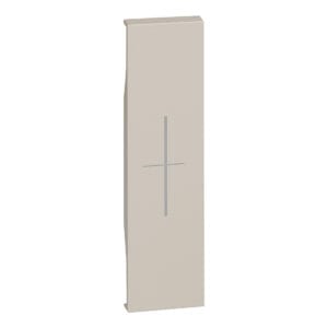 LivingNow 1-modulige Tastenabdeckung My Home mit Symbol "Stop"; Farbe Sand Bticino KM06MH