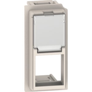 LivingNow 1-moduliger Keystone-Adapter für RJ-Einsätze in der Farbe Sand Bticino KM07K