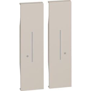 LivingNow Tastenabdeckung für 2-fach-Wandsender with Netatmo in der Farbe Sand Bticino KM36M2