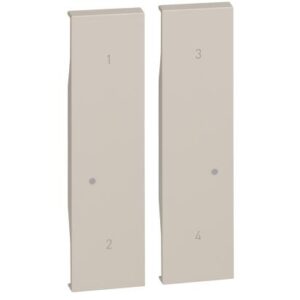 LivingNow Tastenabdeckung für Szenen-Wandsender with Netatmo in der Farbe Sand Bticino KM37M2