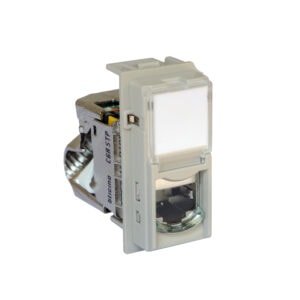 LivingNow 1-modulige Datendose Kategorie 6A geschirmt in der Farbe Sand Bticino KM4279C6AS
