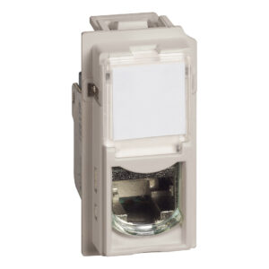 LivingNow 1-modulige Datendose Kategorie 6 geschirmt in der Farbe Sand Bticino KM4279C6S