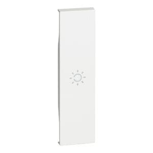 LivingNow 1-modulige Tastenabdeckung mit Symbol "Licht" in der Farbe White Bticino KW01A