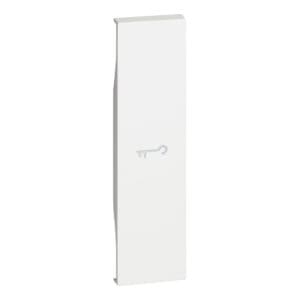 LivingNow 1-modulige Tastenabdeckung mit Symbol "Schlüssel" in der Farbe White Bticino KW01F