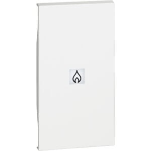 LivingNow 2-modulige Tastenabdeckung mit Symbol "Heizung" in der Farbe White Bticino KW01M2PN