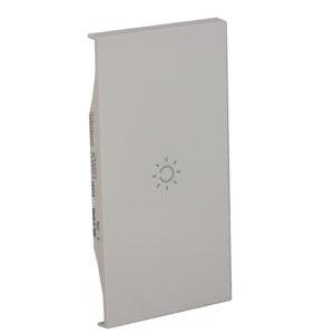 LivingNow 2-mod. Tastenabdeckung für MyHome mit Symbol "Tag"; Farbe White Bticino KW01MH2A