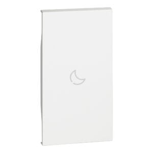 LivingNow 2-mod. Tastenabdeckung für MyHome mit Symbol "Nacht"; Farbe White Bticino KW01MH2BED