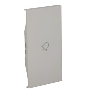 LivingNow 2-modulige Tastenabdeckung My Home mit Symbol "Glocke"; Farbe White Bticino KW01MH2D