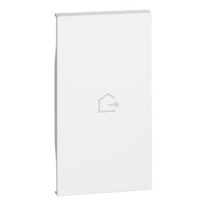 LivingNow 2-mod. Tastenabd. My Home mit Symbol "Haus verlassen"; Farbe White Bticino KW01MH2GEN